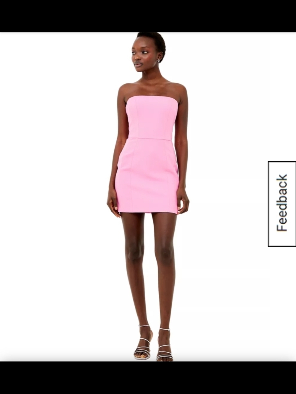 French Connection Strapless Pink Mini Dress